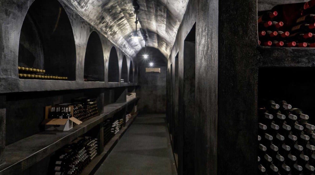 The cellar at Artemis Karamolegos estate